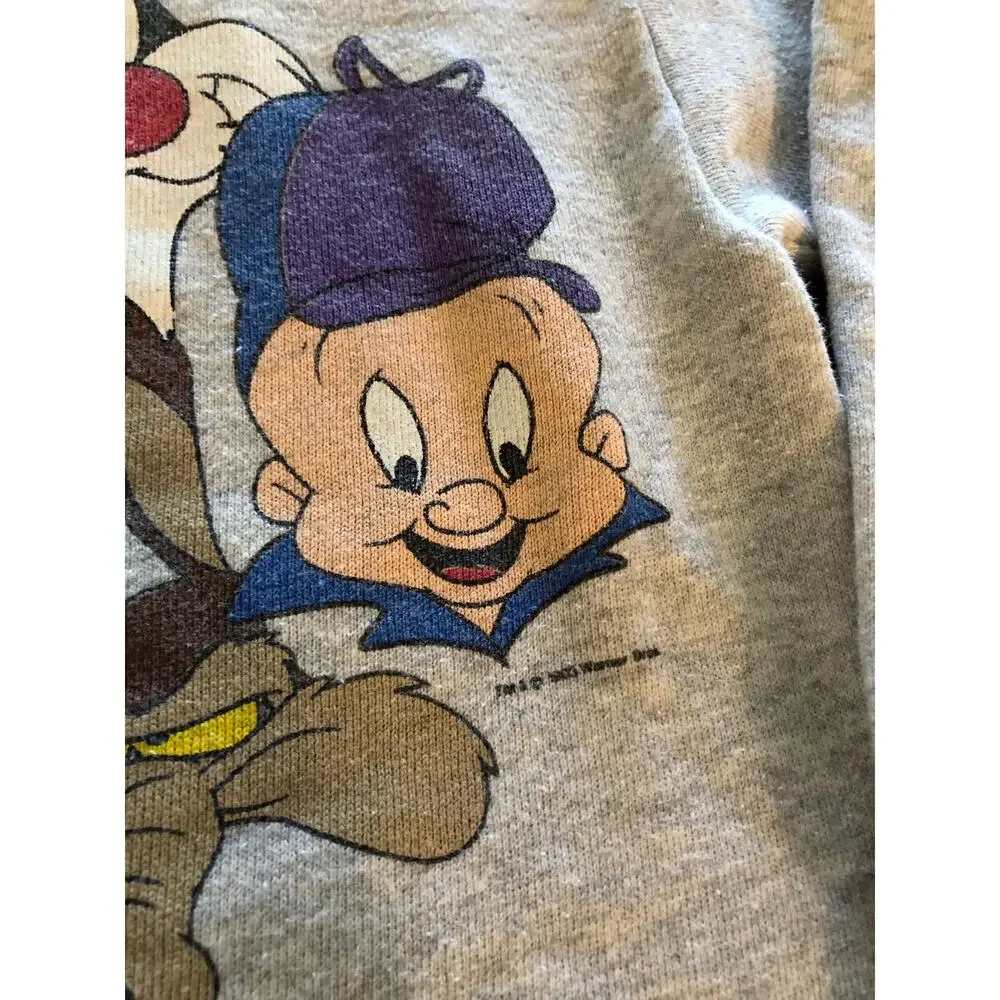 Warner Bros Looney Tunes Tultex kids pullover vintage graphic sweater Size M